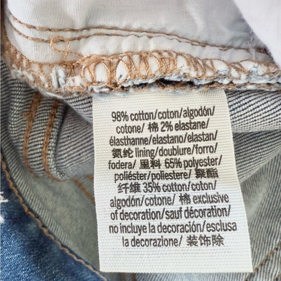 PINK Victoria’s Secret High Rise Destroyed Cut Off Jean Shorts Size 2 - Picture 7 of 9